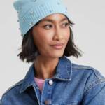 Charter Club Cashmere Embellished Cuffed Beanie Women's One Size Crystal Blue