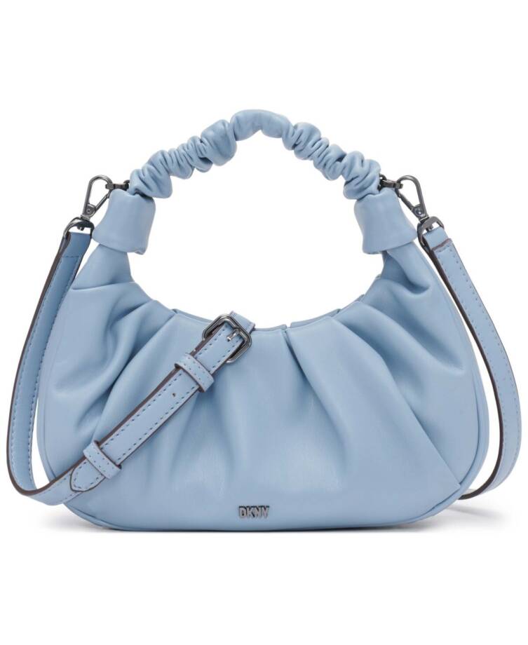 DKNY Reese Demi Crossbody Handbag Women's Blue Moon Magnetic Adjustable Strap