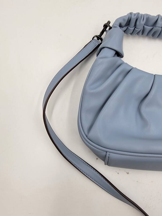 DKNY Reese Demi Crossbody Handbag Women's Blue Moon Magnetic Adjustable Strap