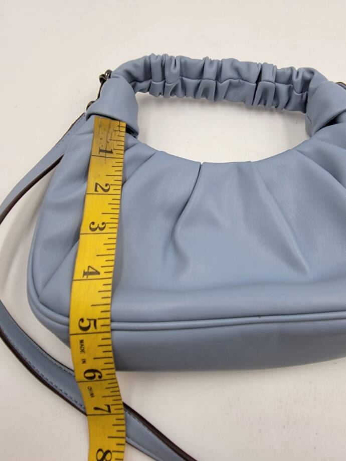 DKNY Reese Demi Crossbody Handbag Women's Blue Moon Magnetic Adjustable Strap