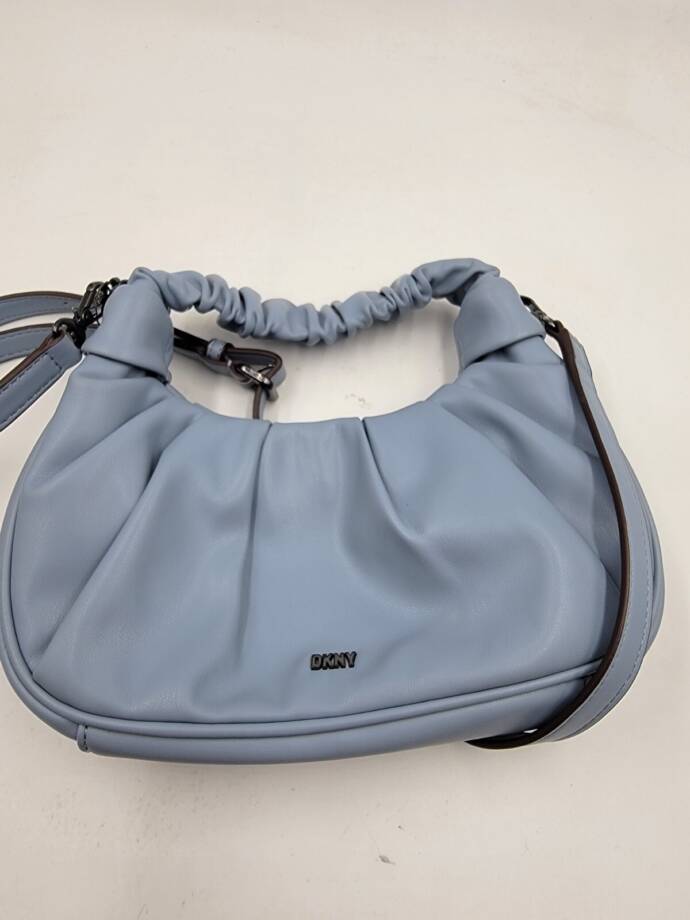 DKNY Reese Demi Crossbody Handbag Women's Blue Moon Magnetic Adjustable Strap