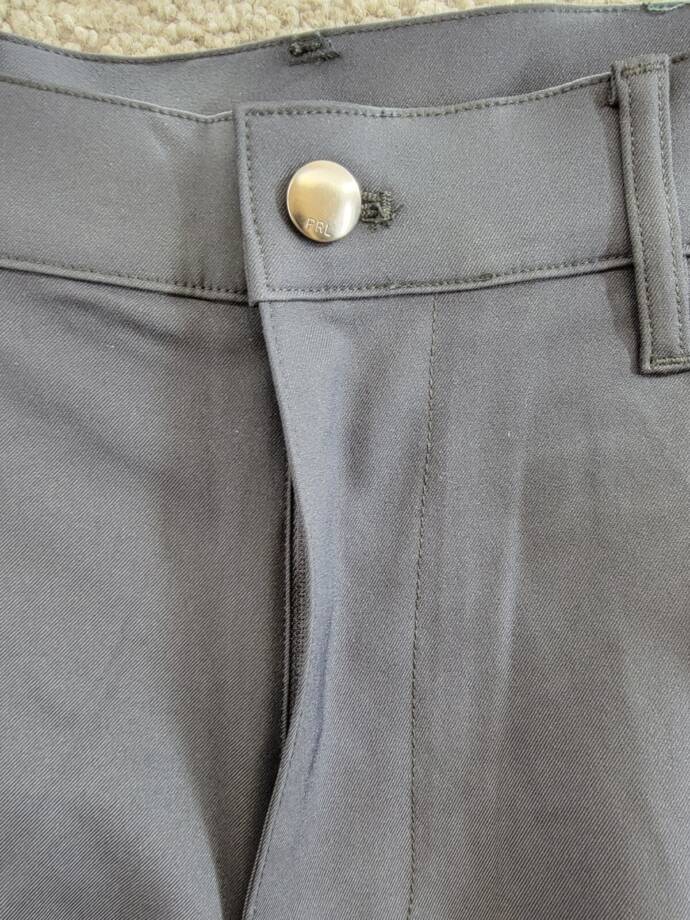 Polo Ralph Lauren Slim-Fit Performance Chino Pants Men's 36-30 Navy Button Zip