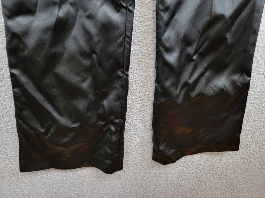 A.W.A.K.E. MODE Layered Skirt Pants Womens 40 Black Welt Pocket Back Zip Closure