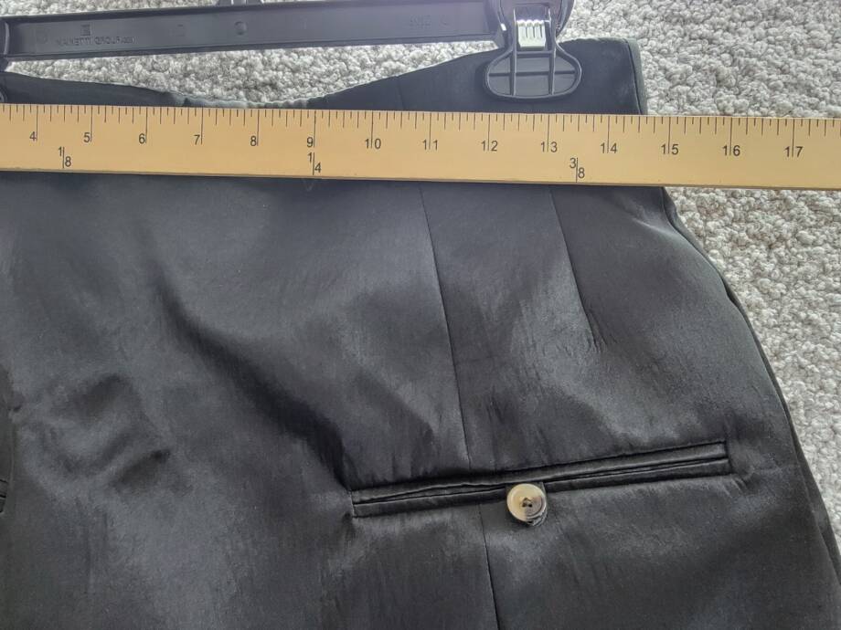 A.W.A.K.E. MODE Layered Skirt Pants Womens 40 Black Welt Pocket Back Zip Closure