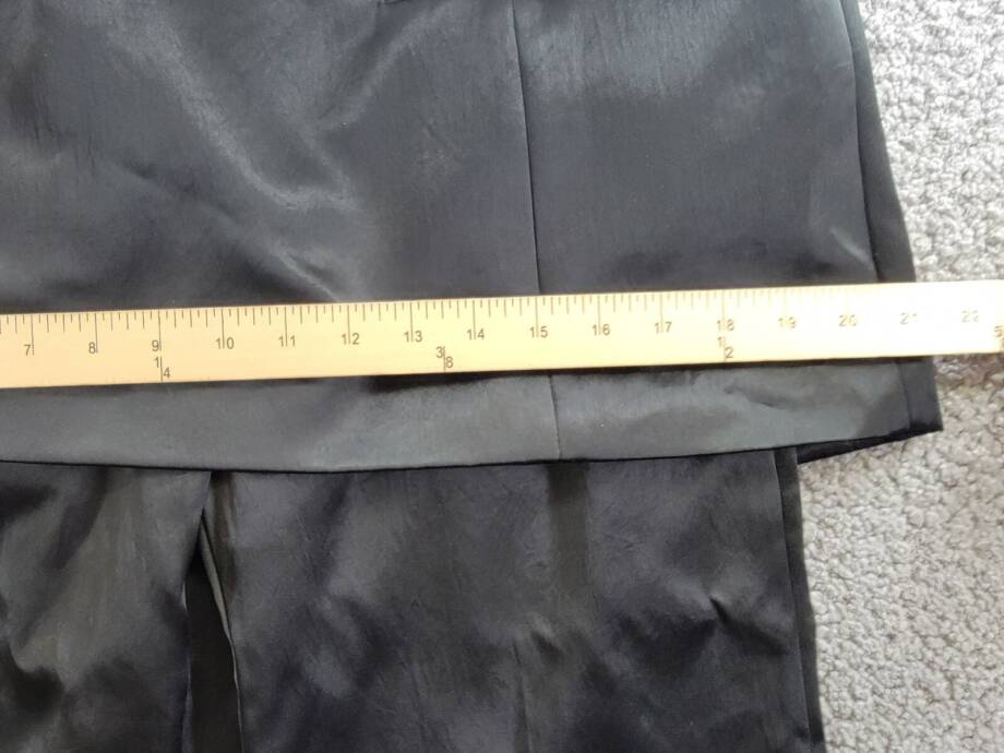 A.W.A.K.E. MODE Layered Skirt Pants Womens 40 Black Welt Pocket Back Zip Closure