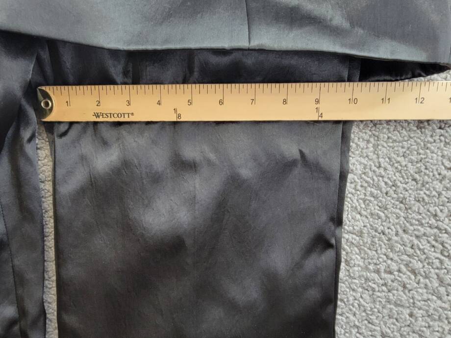 A.W.A.K.E. MODE Layered Skirt Pants Womens 40 Black Welt Pocket Back Zip Closure