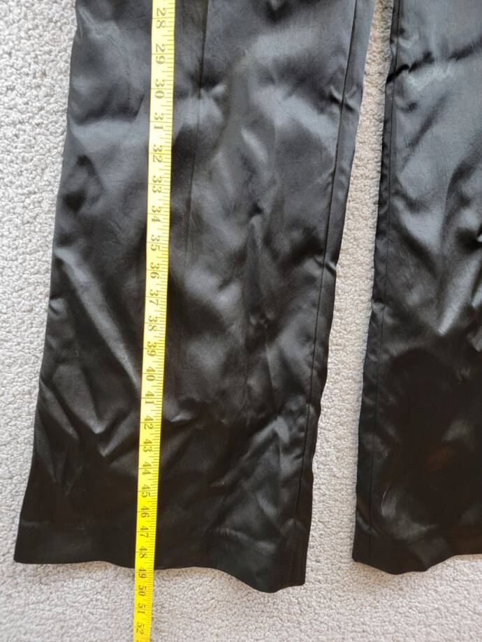 A.W.A.K.E. MODE Layered Skirt Pants Womens 40 Black Welt Pocket Back Zip Closure