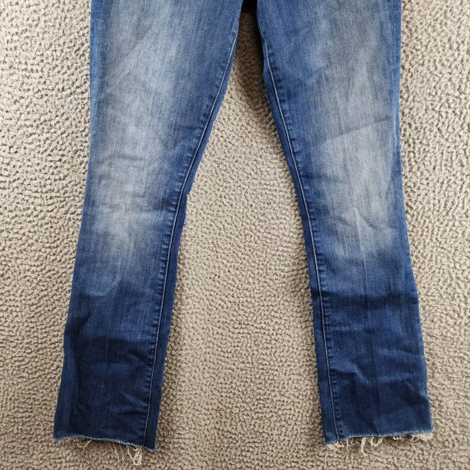 MOTHER The Insider Flood Fray Ankle Straight Jeans Women's 26 We Got The Beat