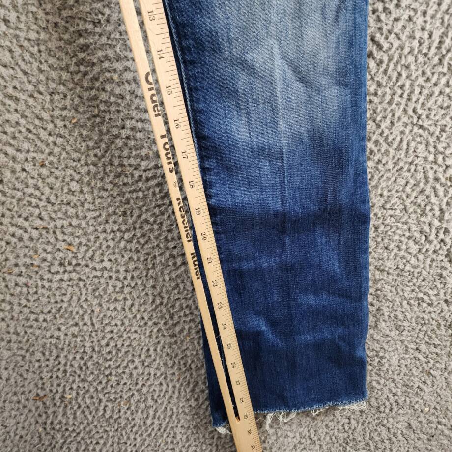 MOTHER The Insider Flood Fray Ankle Straight Jeans Women's 26 We Got The Beat