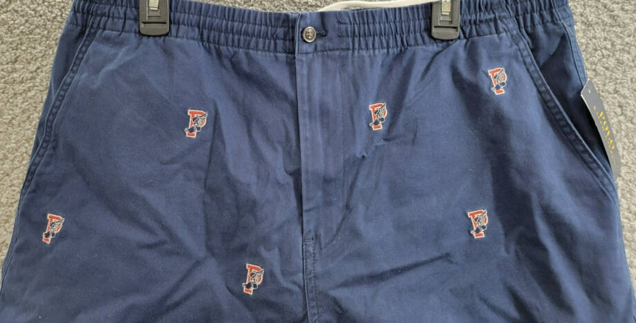 Polo Ralph Lauren 6-Inch Polo Prepster P-Wing Shorts Men's XXL Navy Button Zip