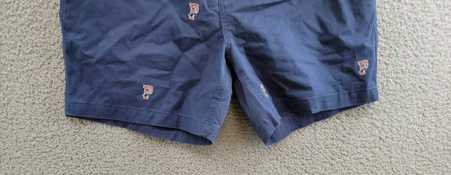 Polo Ralph Lauren 6-Inch Polo Prepster P-Wing Shorts Men's XXL Navy Button Zip
