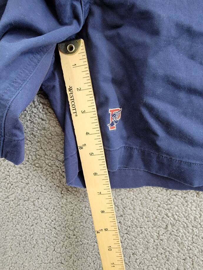 Polo Ralph Lauren 6-Inch Polo Prepster P-Wing Shorts Men's XXL Navy Button Zip