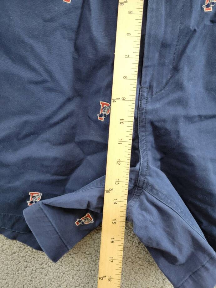 Polo Ralph Lauren 6-Inch Polo Prepster P-Wing Shorts Men's XXL Navy Button Zip