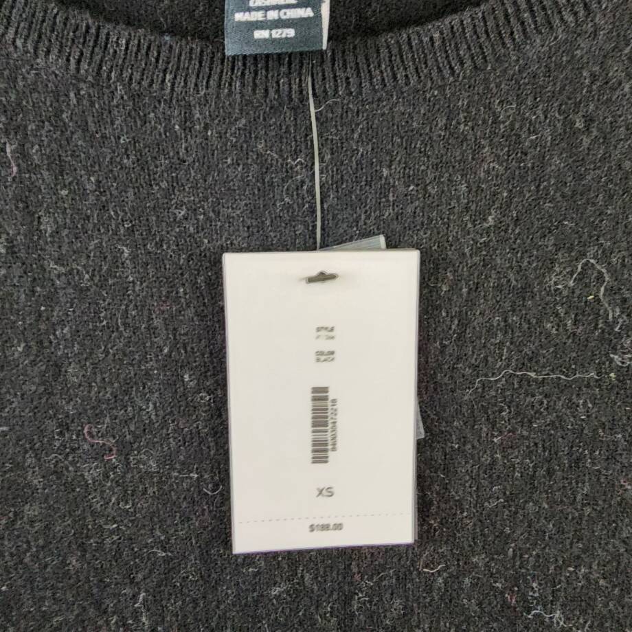 C by Bloomingdale's Cashmere Boat Neck Side Slit Asymmetrical Sweater Women's XS
