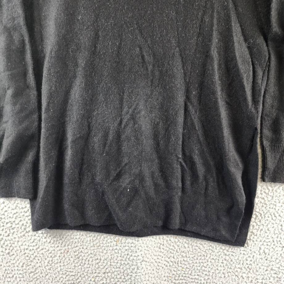 C by Bloomingdale's Cashmere Boat Neck Side Slit Asymmetrical Sweater Women's XS