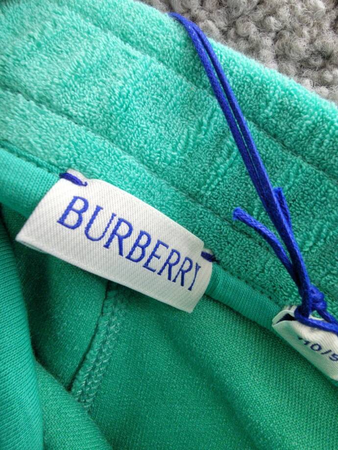 Burberry Equestrian Knight-Embroidered Toweling Shorts Baby Girls Jade 4Y