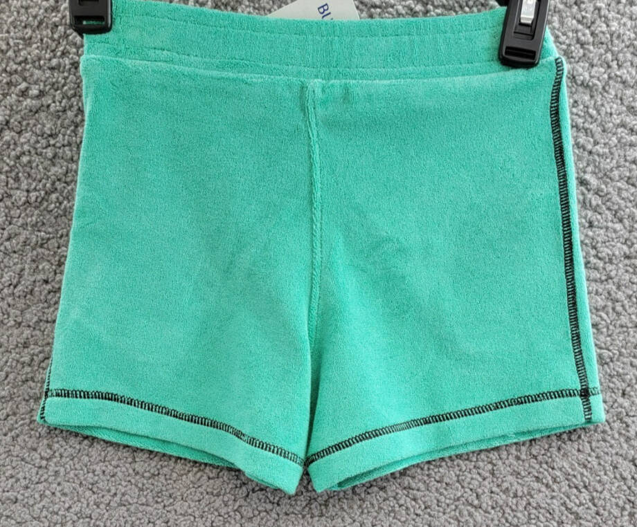 Burberry Equestrian Knight-Embroidered Toweling Shorts Baby Girls Jade 4Y