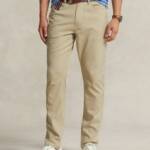 Polo Ralph Lauren Slim-Fit Performance Chino Pants Men's 40/30 Khaki Button Zip