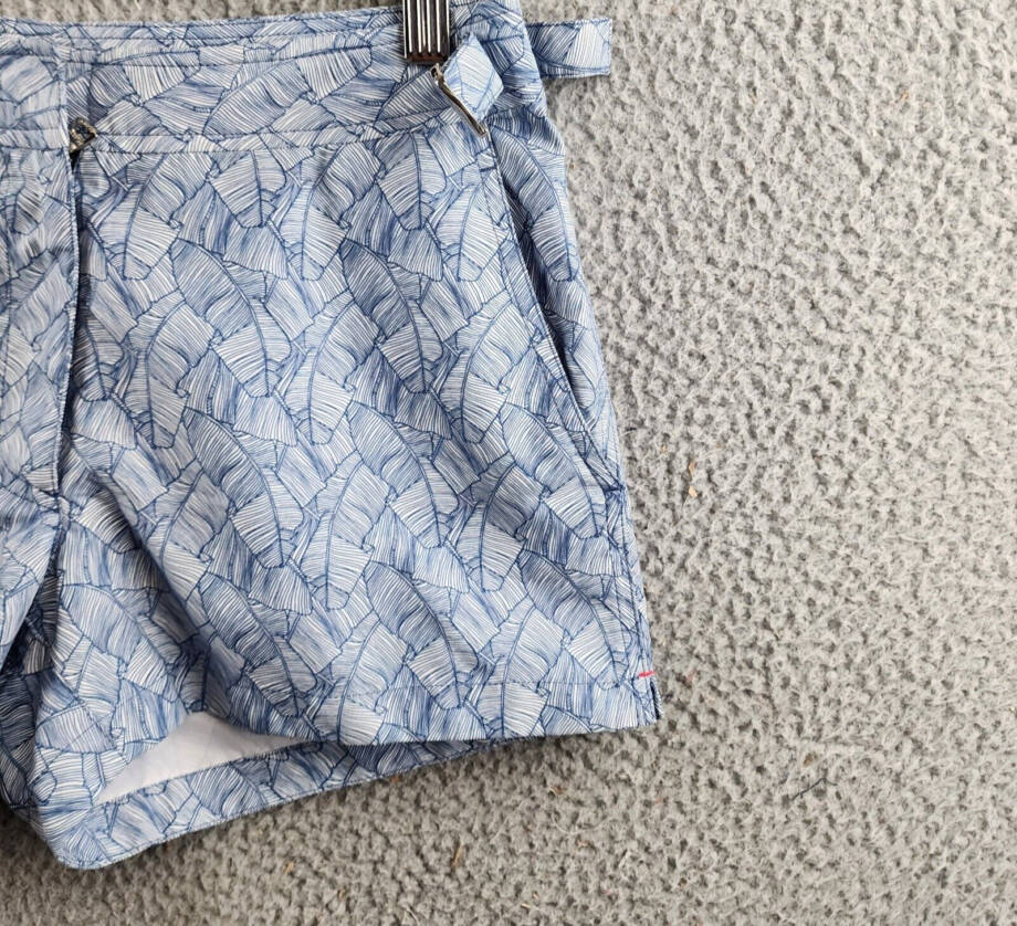 Orlebar Brown Quick Dry Tailored Fit Swim Short Men's Blue Pockets Zip XS