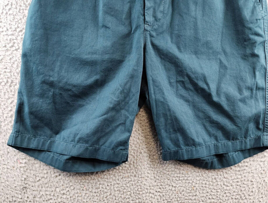Norse Projects Ezra Elasticized Waist Shorts Men's S Deep Marine Zipper Fly
