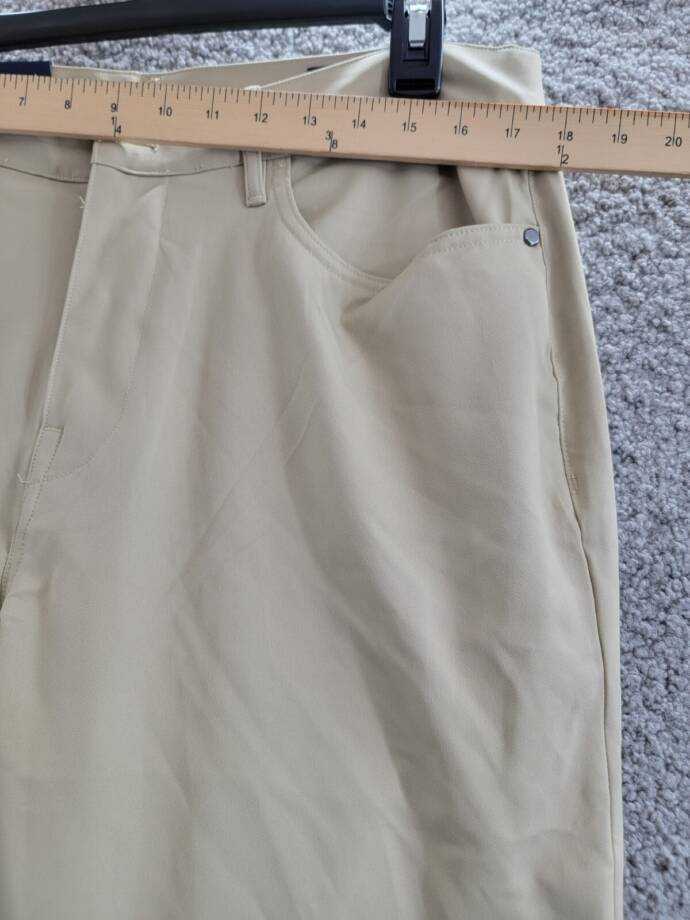 Polo Ralph Lauren Slim-Fit Performance Chino Pants Men's 34/30 Khaki Button Zip
