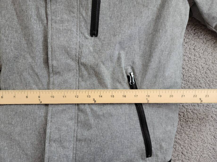 Club Room 3-in-1 Hooded Jacket Men's S Black/Gray Heather Snap Zip Closure L/S