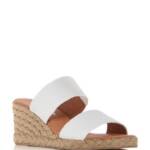 Andre Assous Nori Shoes Women's 40 M White Stretch Open Round Toe Slip-On