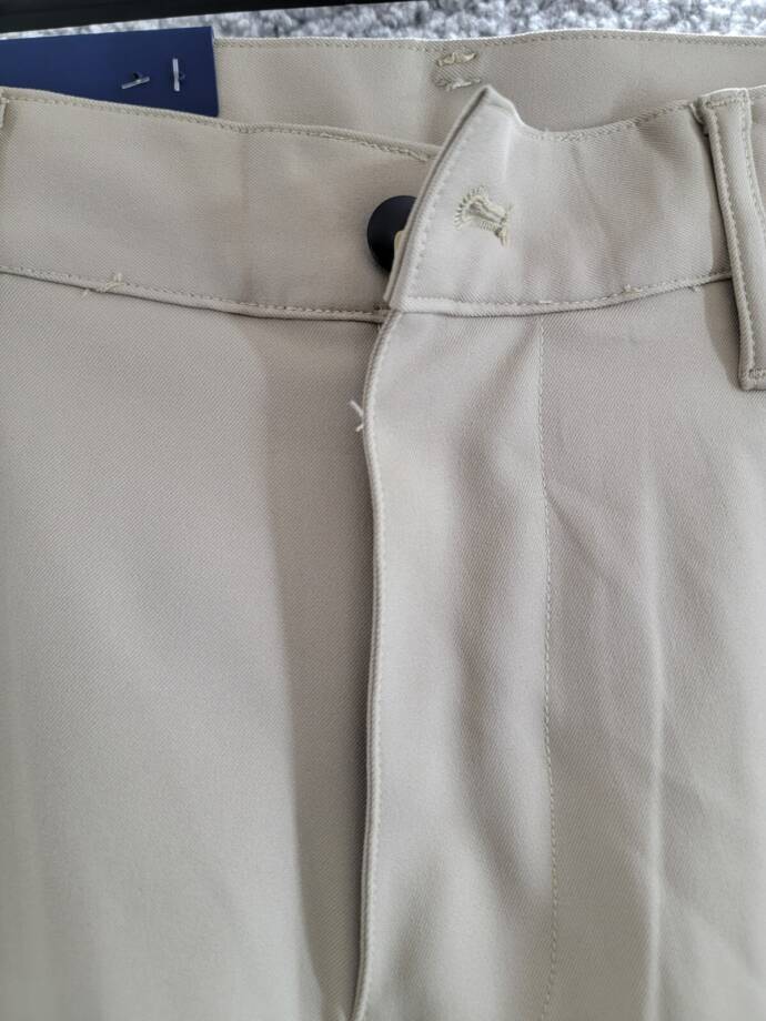 Polo Ralph Lauren Slim-Fit Performance Chino Pants Men's 34/30 Khaki Button Zip