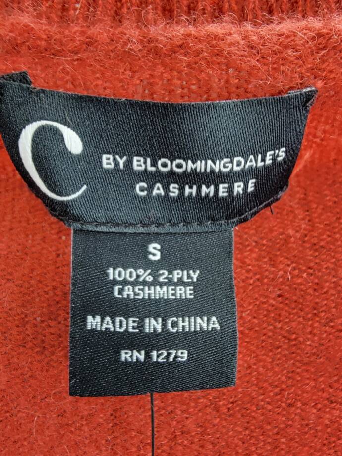 C By Bloomingdale's Cashmere Ribbed Sleeve Cashmere Sweater Women S Dark Sienna