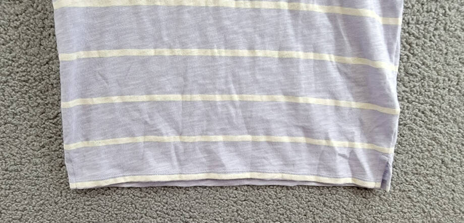 ATM Slub Jersey Schoolboy Stripe Crewneck Ringer Tee Women's S Skyflower S/S