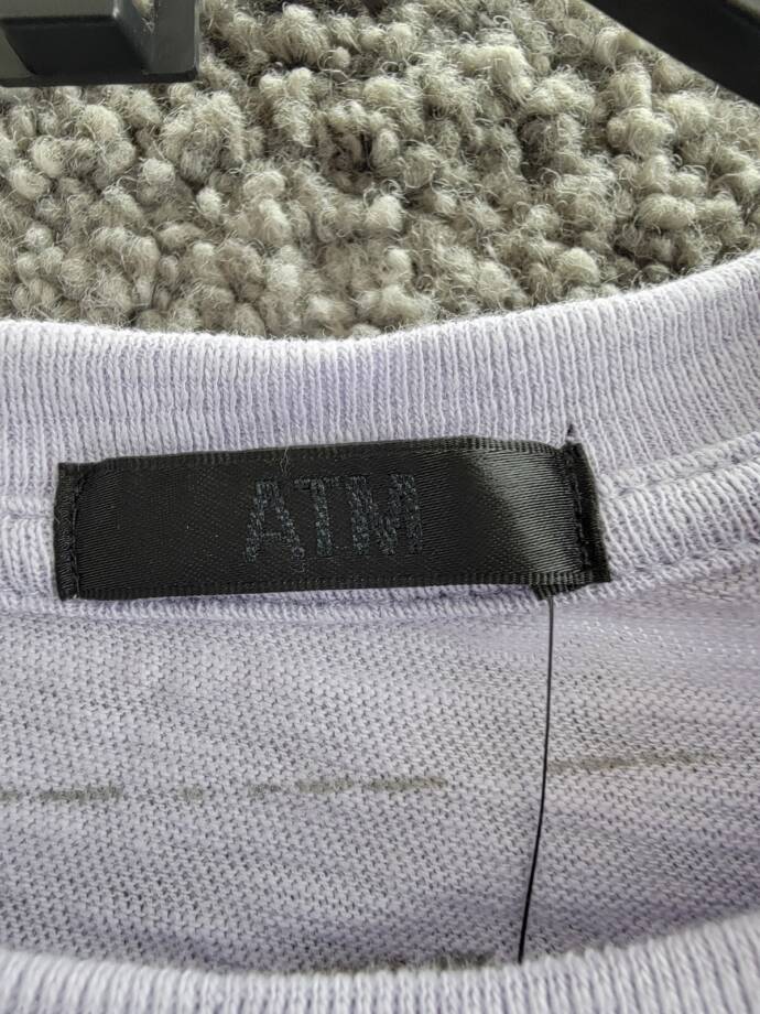 ATM Slub Jersey Schoolboy Stripe Crewneck Ringer Tee Women's S Skyflower S/S