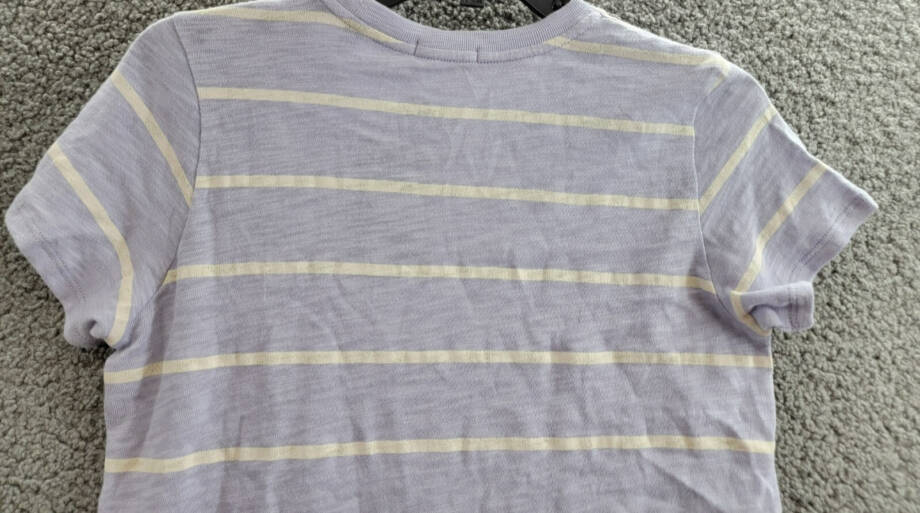ATM Slub Jersey Schoolboy Stripe Crewneck Ringer Tee Women's S Skyflower S/S