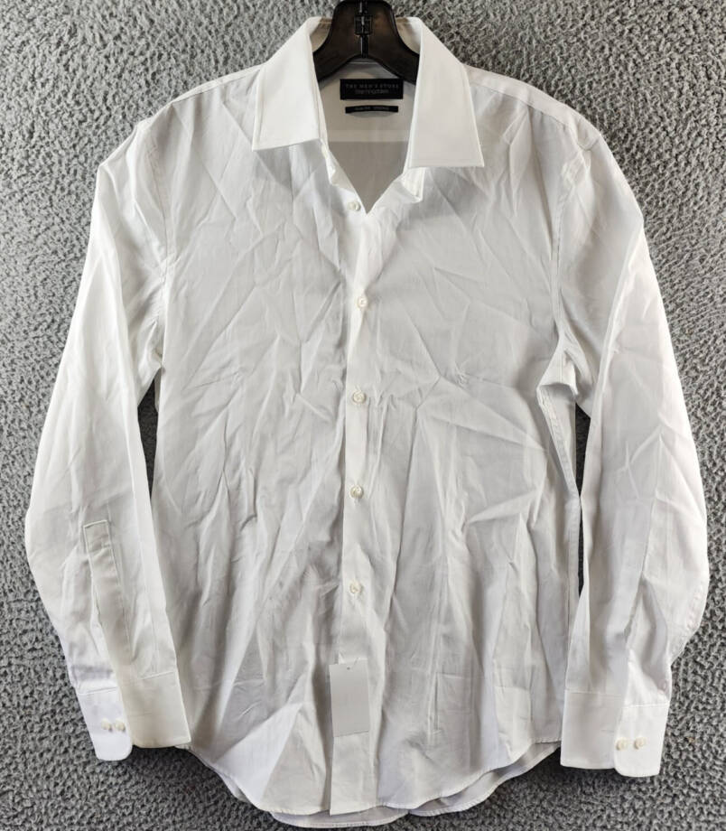 The Men's Store at Bloomingdale's Slim Fit Dress Shirt Men's 15 32/33 White L/S~