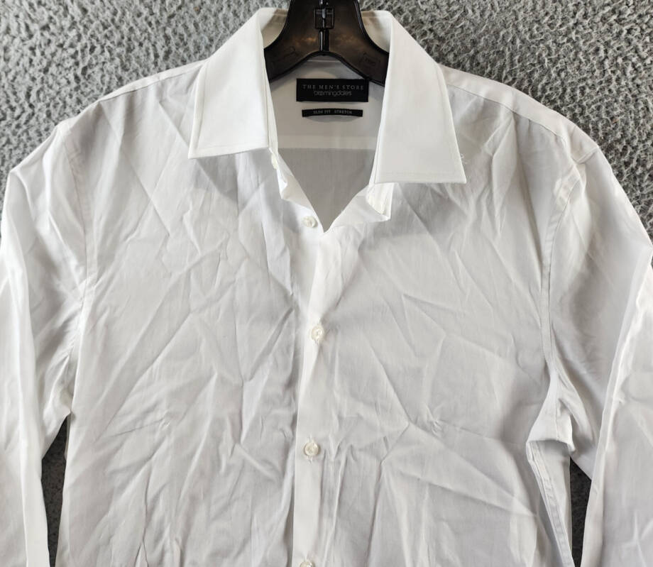 The Men's Store at Bloomingdale's Slim Fit Dress Shirt Men's 15 32/33 White L/S~