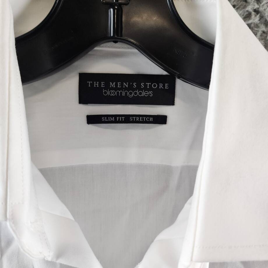The Men's Store at Bloomingdale's Slim Fit Dress Shirt Men's 15 32/33 White L/S~