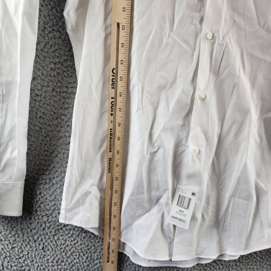 The Men's Store at Bloomingdale's Slim Fit Dress Shirt Men's 15 32/33 White L/S~