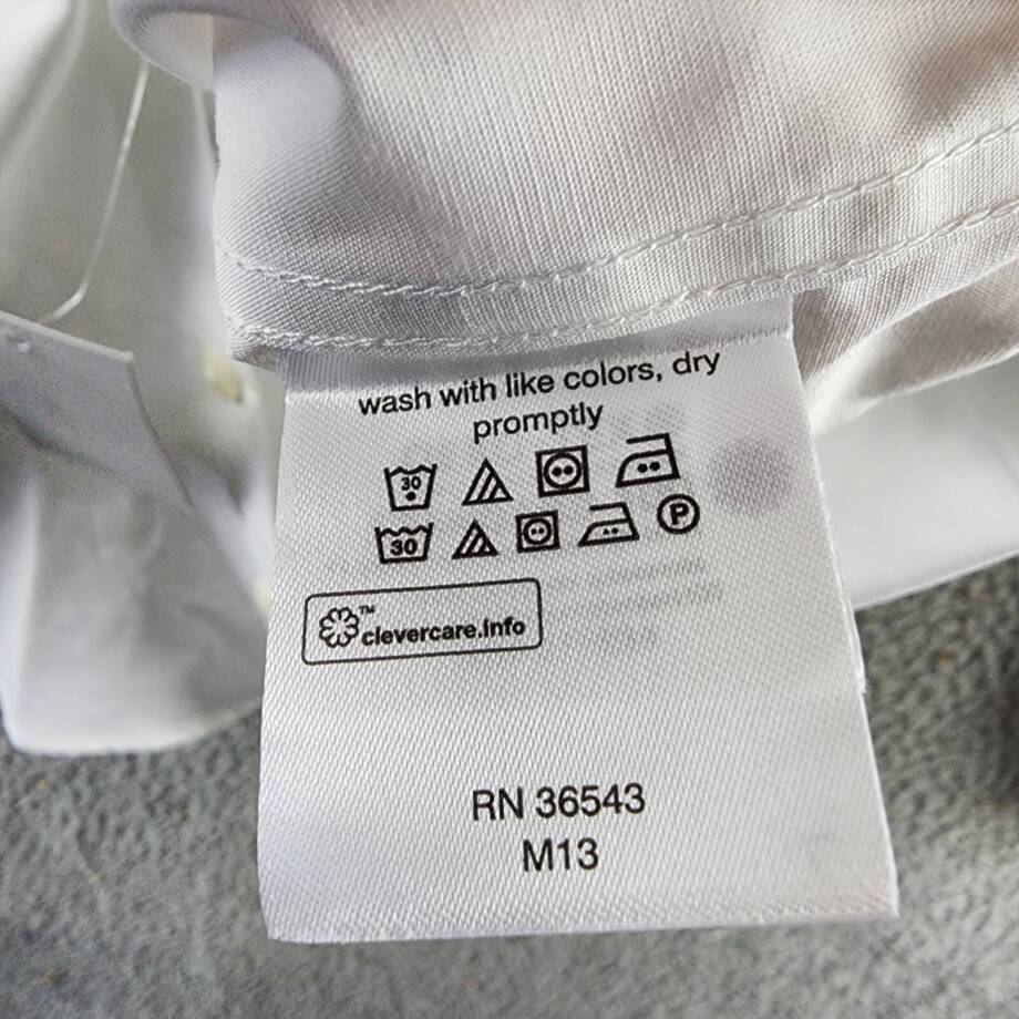 The Men's Store at Bloomingdale's Slim Fit Dress Shirt Men's 15 32/33 White L/S~