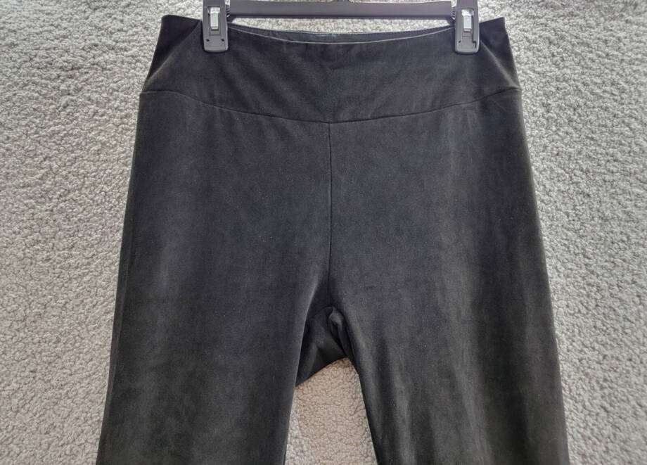 Splendid Faux Suede Leggings Women's Large Black Pull-On Style