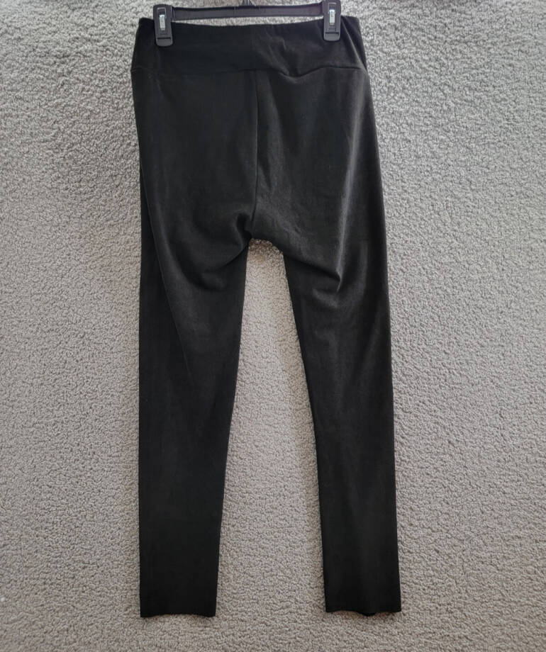 Splendid Faux Suede Leggings Women's Large Black Pull-On Style