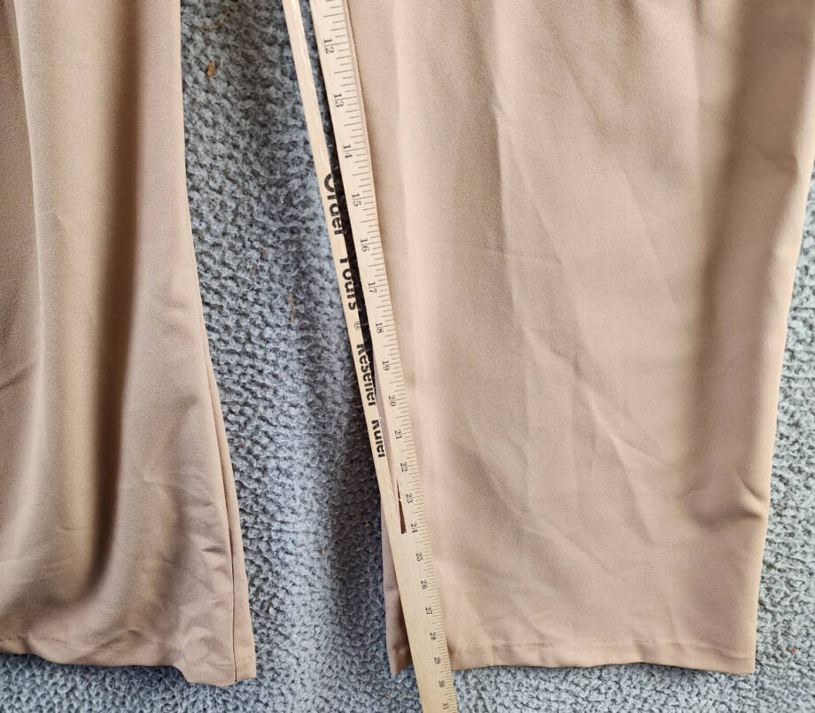 AQUA Pleated Front & Back Wide-Leg Ankle Pants Women's XL Coco Zipper Closure