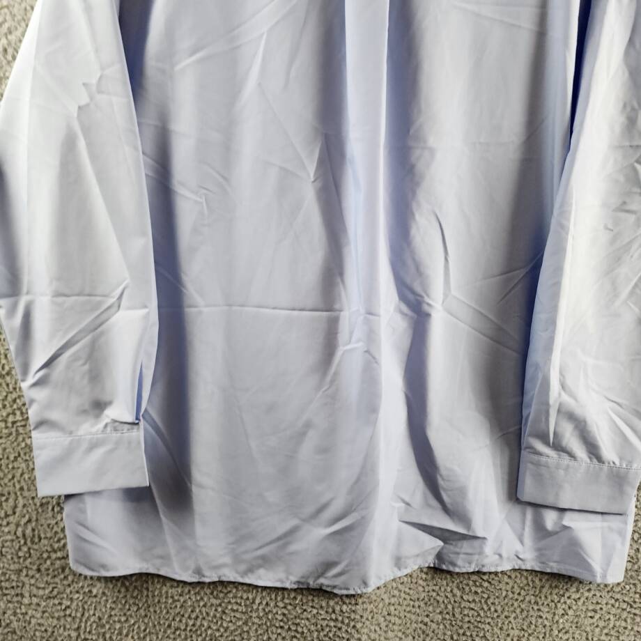 N By Nancy Three Dimensional Flower Long Sleeve Top Womens L Blue Button Closure