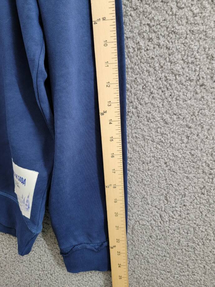 Scotch & Soda Placed Tie Dyed Sweatshirt Mens XL Navy Multi Crewneck Long Sleeve