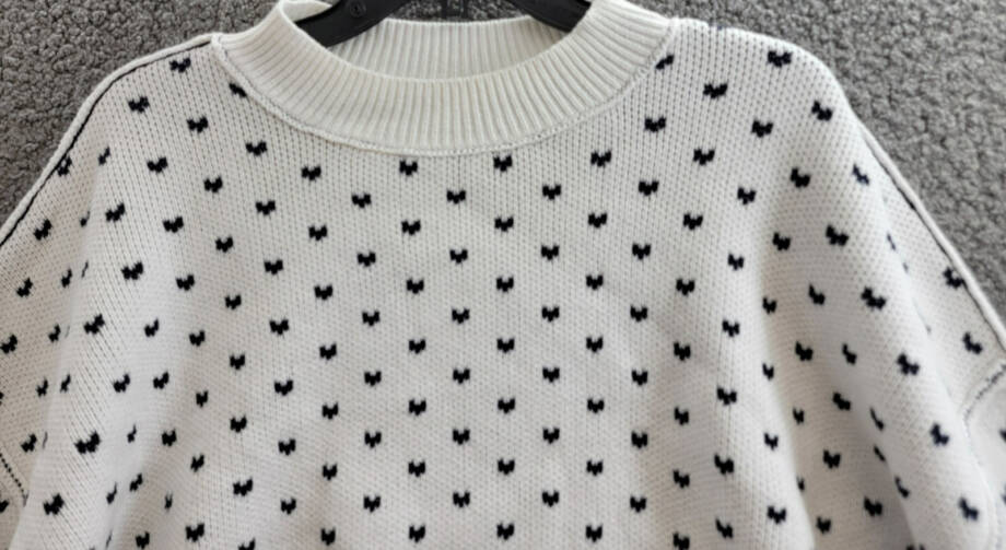 Free People Heart Easy Street Crop Sweater Women's L Black Long Sleeve Pullover