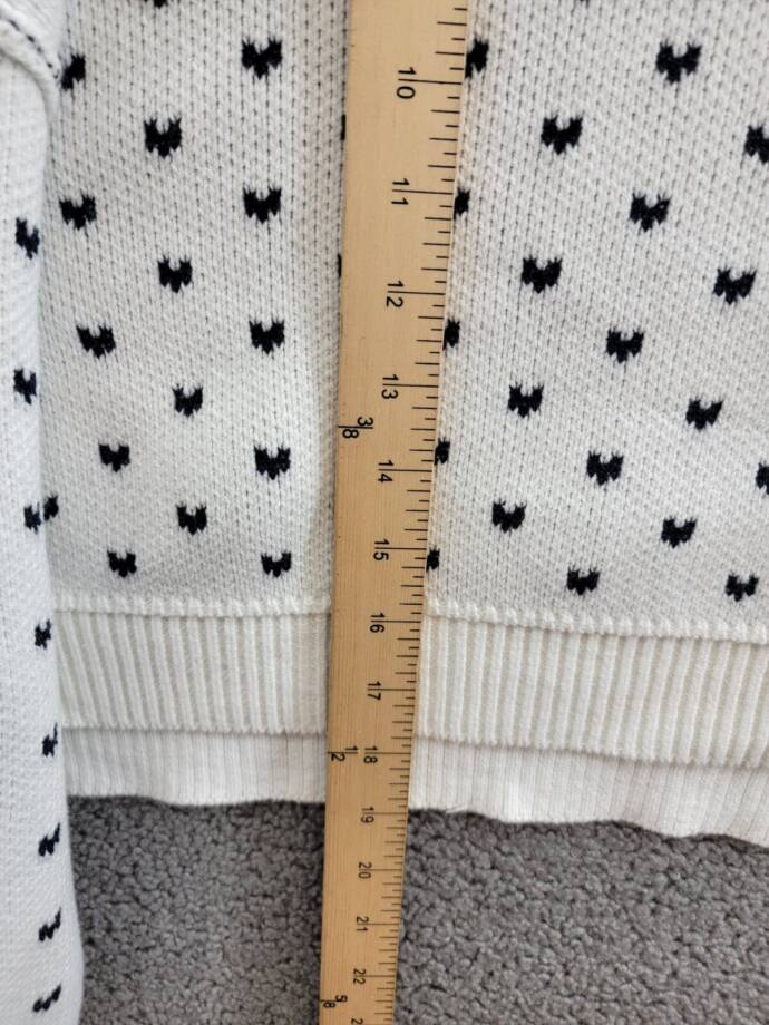 Free People Heart Easy Street Crop Sweater Women's L Black Long Sleeve Pullover