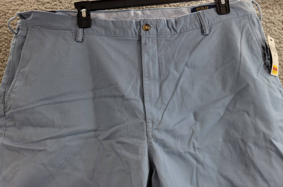 Polo Ralph Lauren Big & Tall Stretch Classic-Fit Chino Shorts Men's 44 Blue