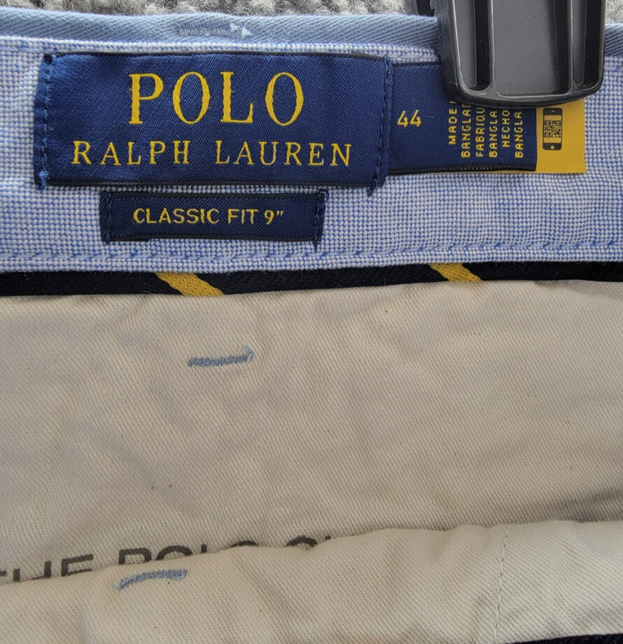 Polo Ralph Lauren Big & Tall Stretch Classic-Fit Chino Shorts Men's 44 Blue
