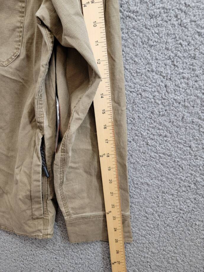 Bass Outdoor Ripstop Utility Shacket Men's L Teak Long Sleeve Snap Closure