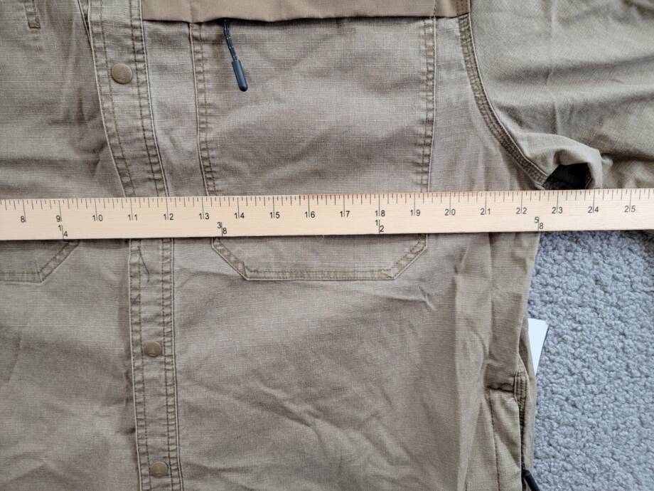Bass Outdoor Ripstop Utility Shacket Men's L Teak Long Sleeve Snap Closure