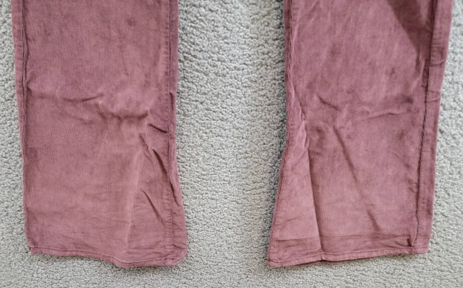 FREE PEOPLE Jayde Cord Flare Jeans Women's 26 Chocolate Truffle Button Closure~