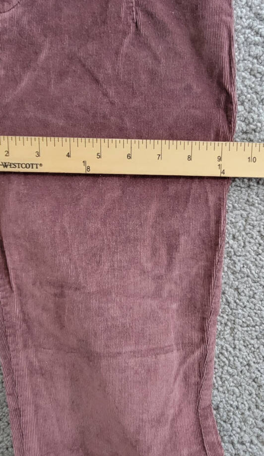 FREE PEOPLE Jayde Cord Flare Jeans Women's 26 Chocolate Truffle Button Closure~